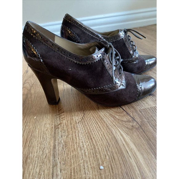 Enzo Angiolini Aeemelle Brown Suede Pumps - Picture 2 of 10